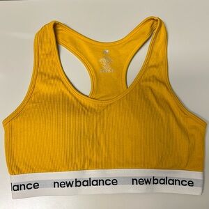 New Balance Mustard Sports Bra